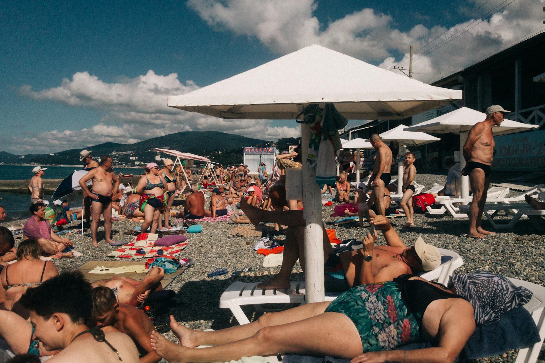 people on beach